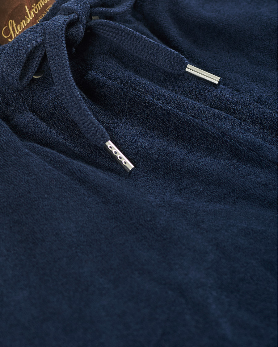 Homme | Shorts | Stenströms | Towelling Cotton Shorts Navy