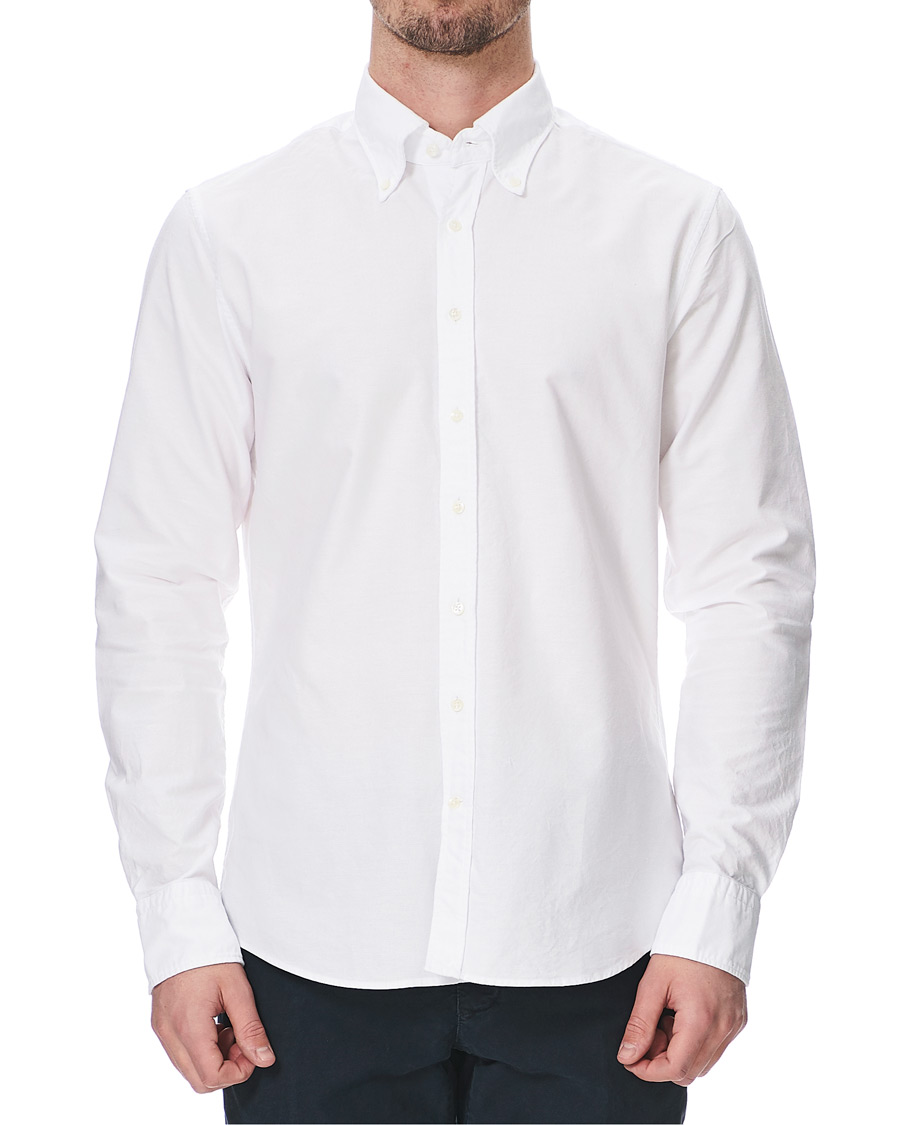 Homme | Chemises | Stenströms | Slimline Oxford Shirt White