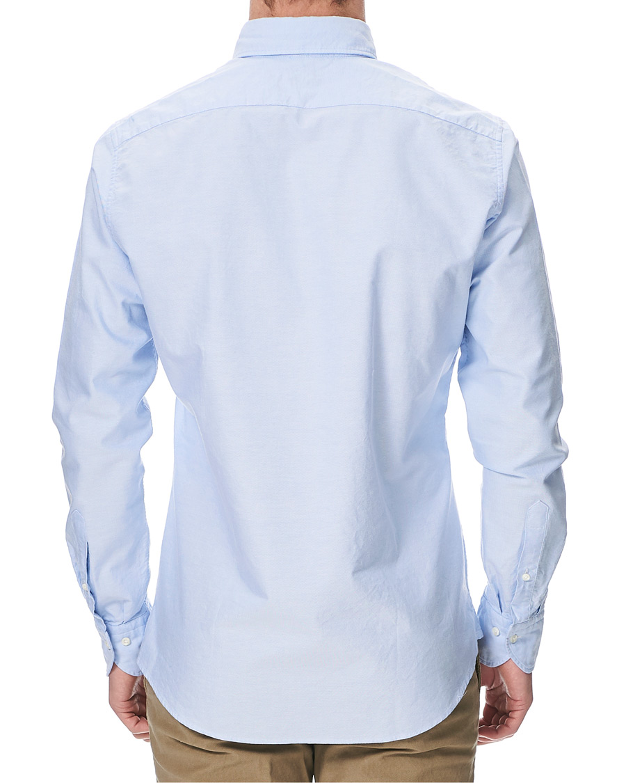 Homme | Chemises | Stenströms | Slimline Oxford Shirt Light Blue