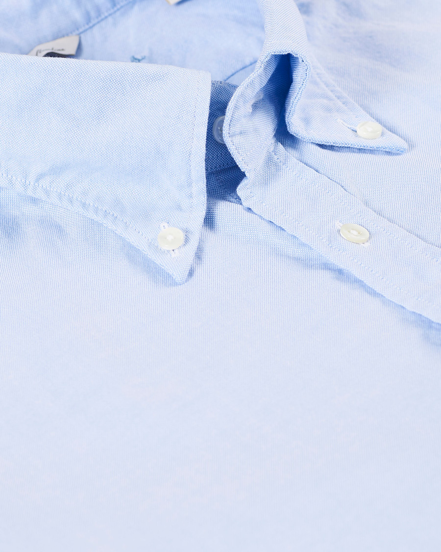 Homme | Chemises | Stenströms | Slimline Oxford Shirt Light Blue