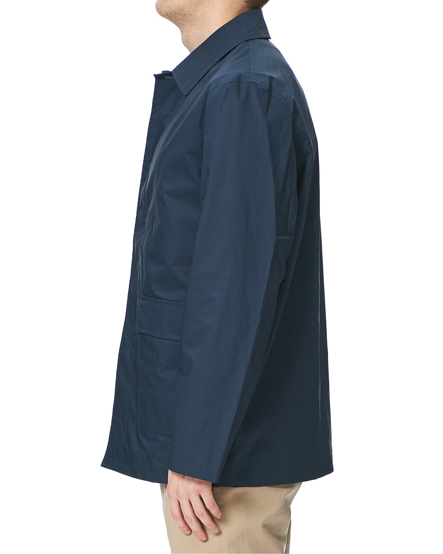 Homme | Manteaux Et Vestes | Sunspel | Waxed Cotton Jacket Navy