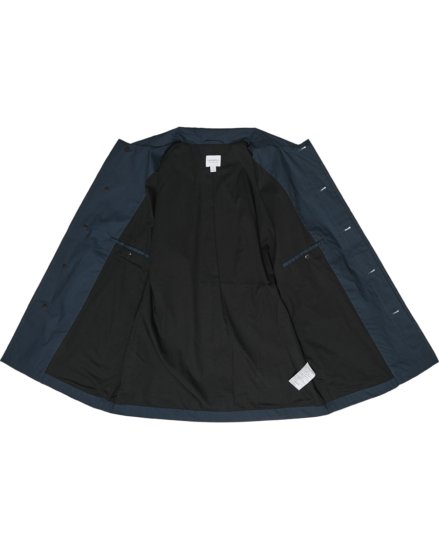 Homme | Manteaux Et Vestes | Sunspel | Waxed Cotton Jacket Navy