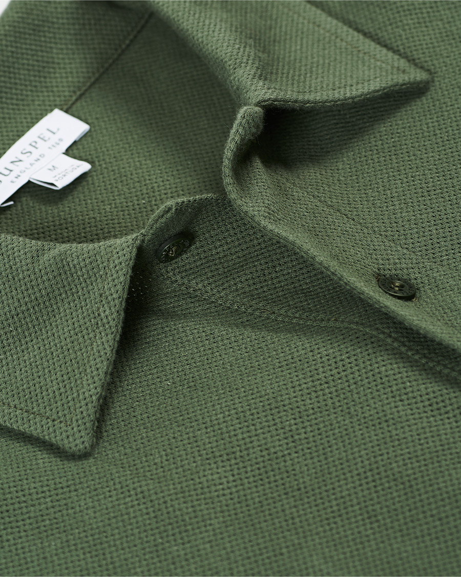 Homme | Polos | Sunspel | Riviera Polo Shirt Dark Khaki