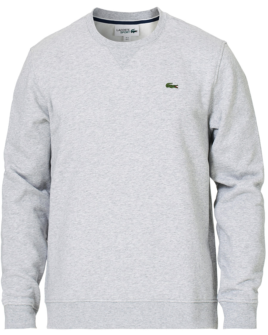 Homme | Pulls Et Tricots | Lacoste | Crew Neck Sweatshirt Argent Chine