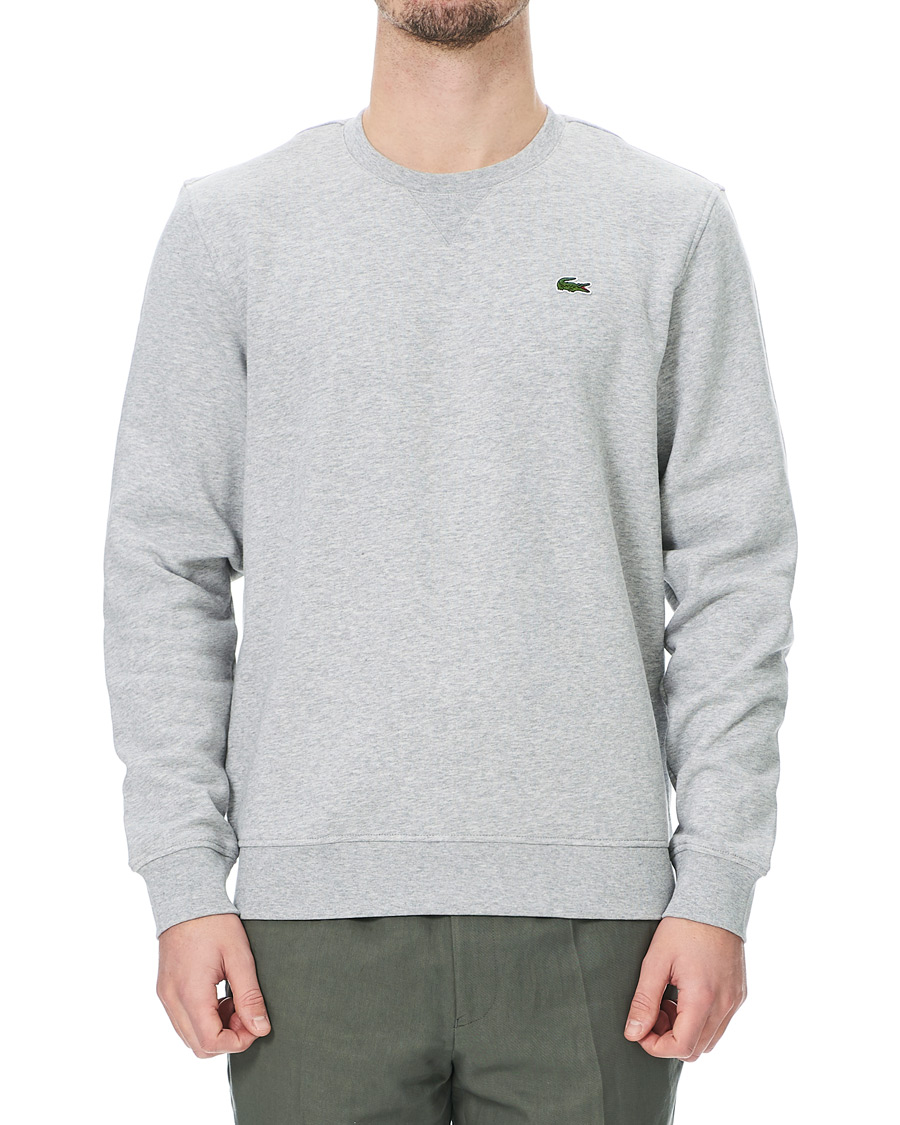 Homme | Pulls Et Tricots | Lacoste | Crew Neck Sweatshirt Argent Chine