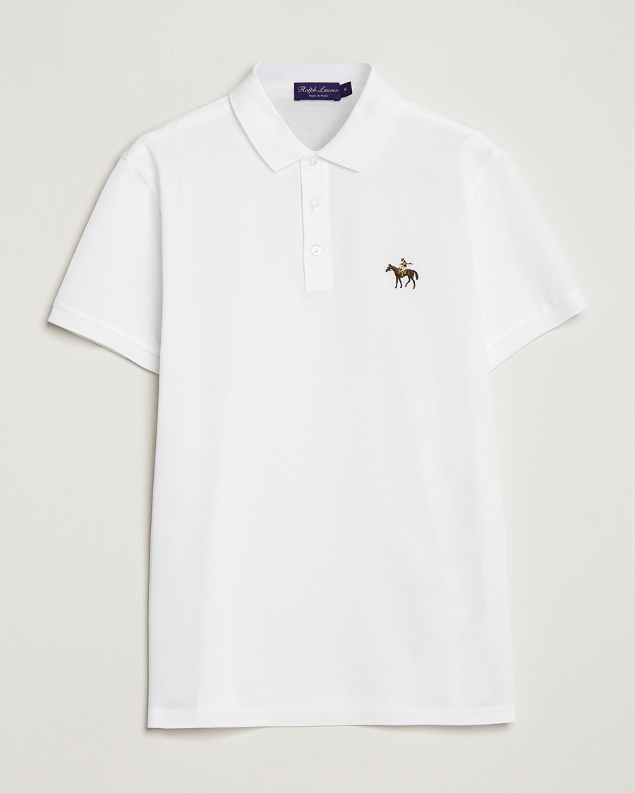 Homme | Polos | Ralph Lauren Purple Label | Mercerized Cotton Polo Classic White
