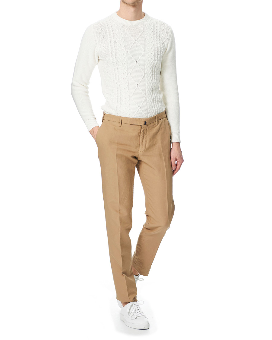 Homme | Pulls Et Tricots | Piacenza Cashmere | Aran Knit Cotton Sweater Off White