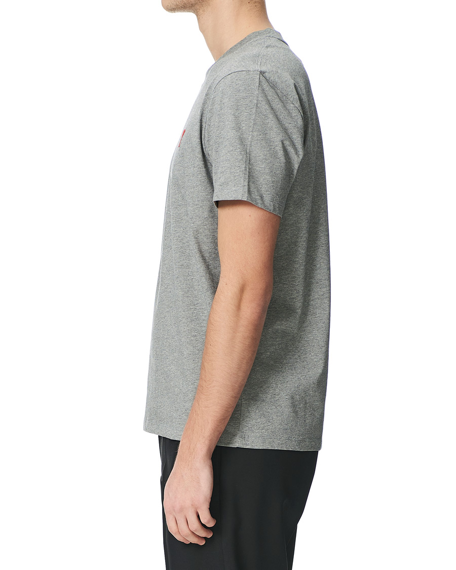 Heren | T-shirts | AMI | Heart Short Sleeve Tee Heather Grey