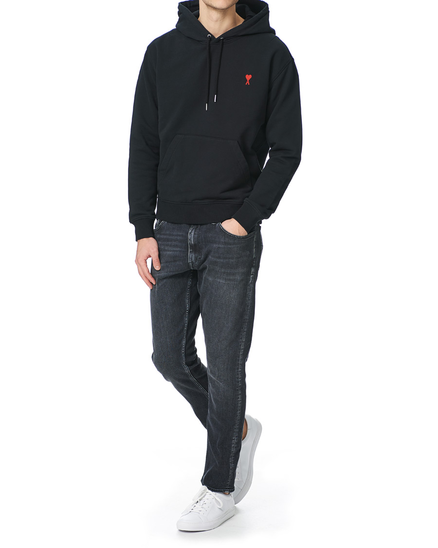 Homme | Pulls Et Tricots | AMI | Heart Logo Hoodie Black