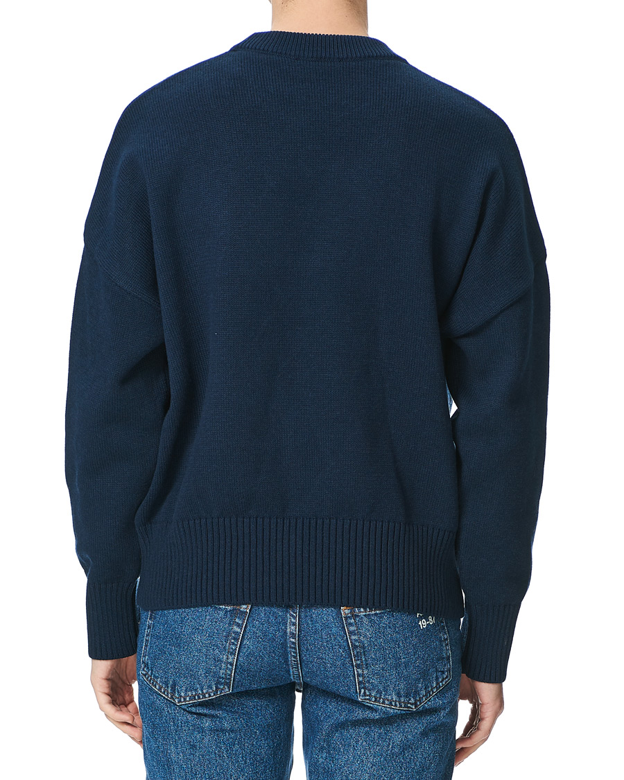 Homme | Pulls Et Tricots | AMI | Big Heart Oversize Sweater Navy