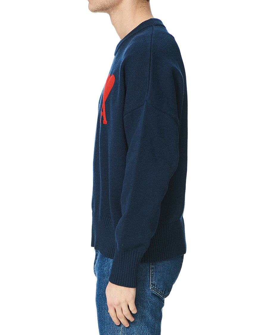 Homme | Pulls Et Tricots | AMI | Big Heart Oversize Sweater Navy