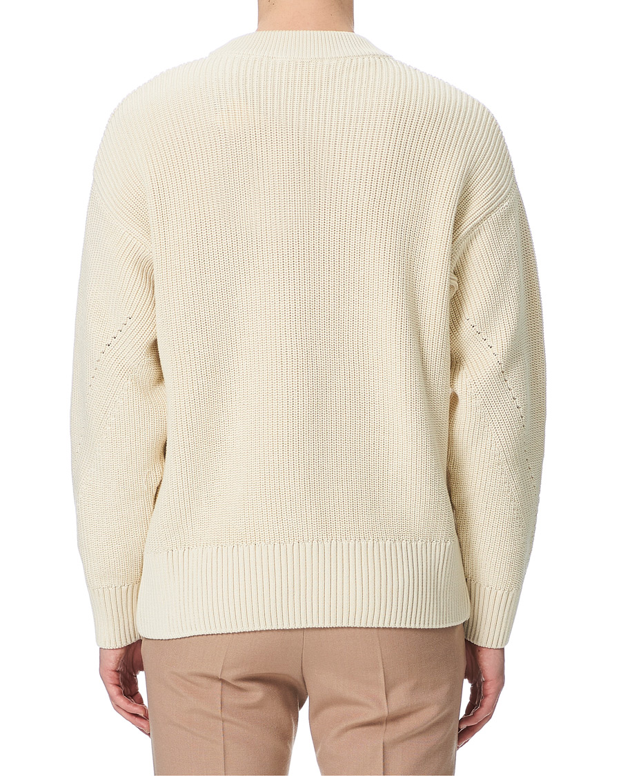 Heren | Truien | AMI | Rib Stitch Sailor Sweater Off White