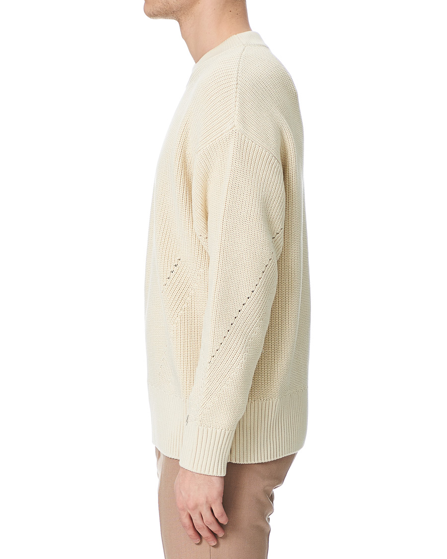 Heren | Truien | AMI | Rib Stitch Sailor Sweater Off White