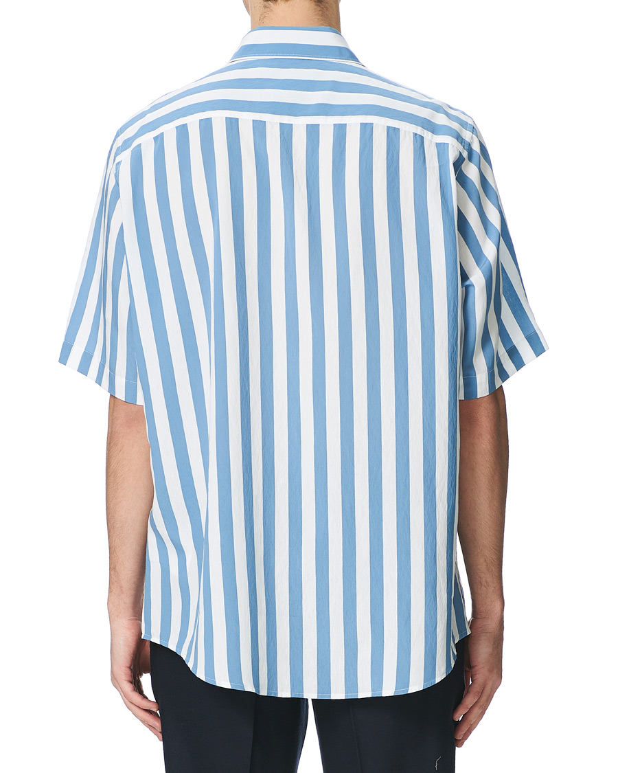 Homme | Chemises | AMI | Summer Fit Short Sleeve Shirt Light Blue/White