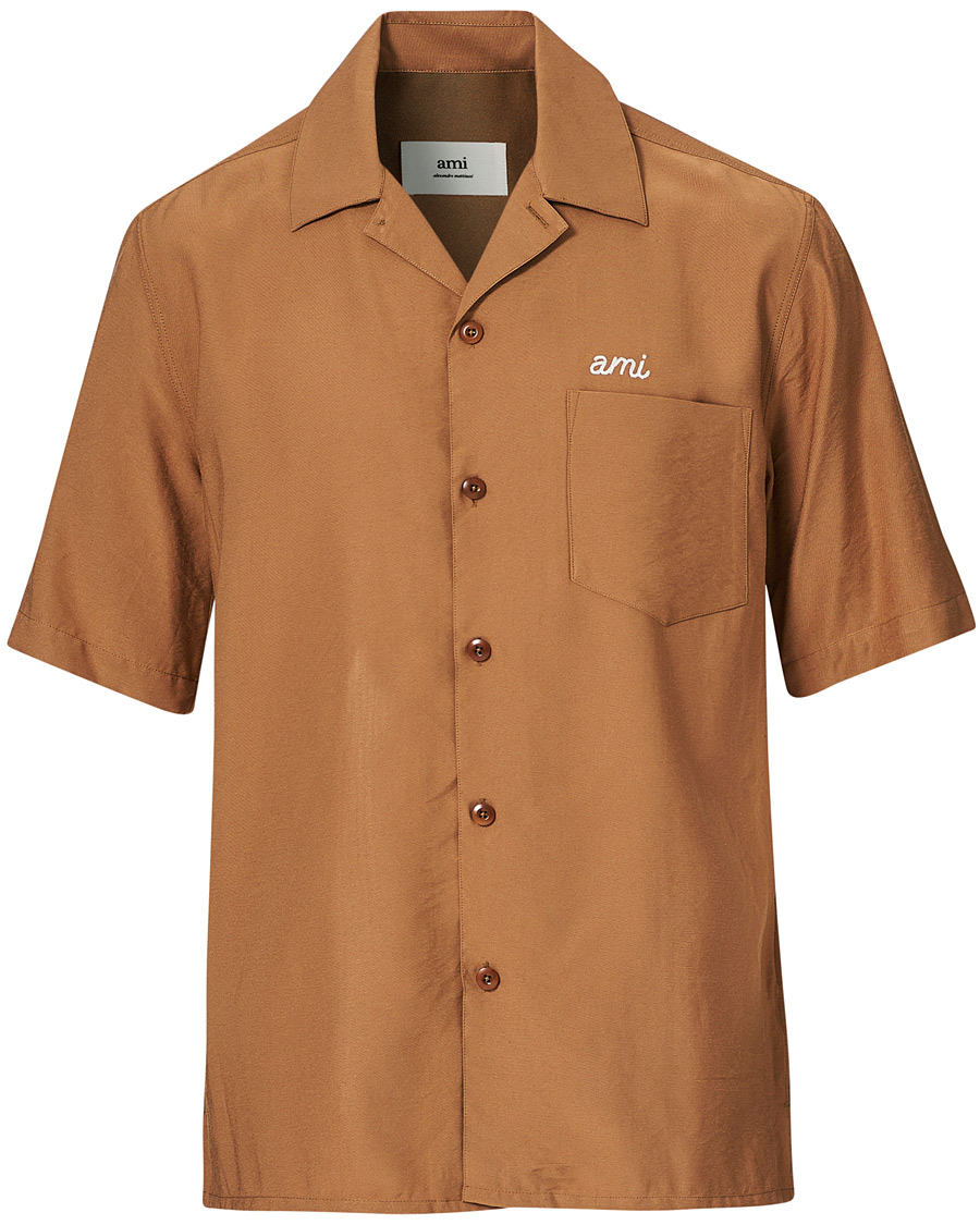 Homme | Chemises | AMI | Signature Camp Collar Shirt Beige