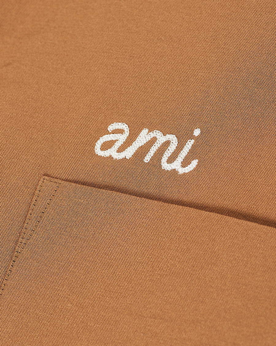 Homme | Chemises | AMI | Signature Camp Collar Shirt Beige