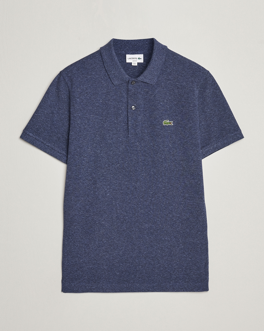 Heren | Polo's | Lacoste | Slim Fit Polo Piké Heather Nebula