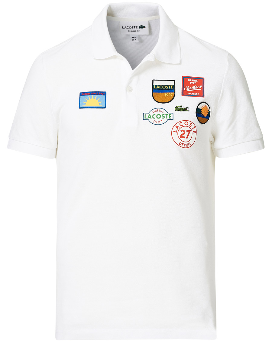 Heren | Polo's | Lacoste | Original Patch Polo Piké White