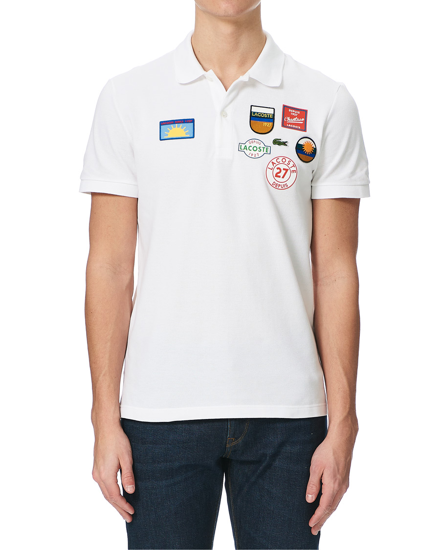 Heren | Polo's | Lacoste | Original Patch Polo Piké White