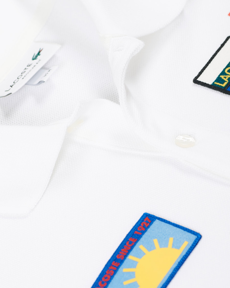 Heren | Polo's | Lacoste | Original Patch Polo Piké White