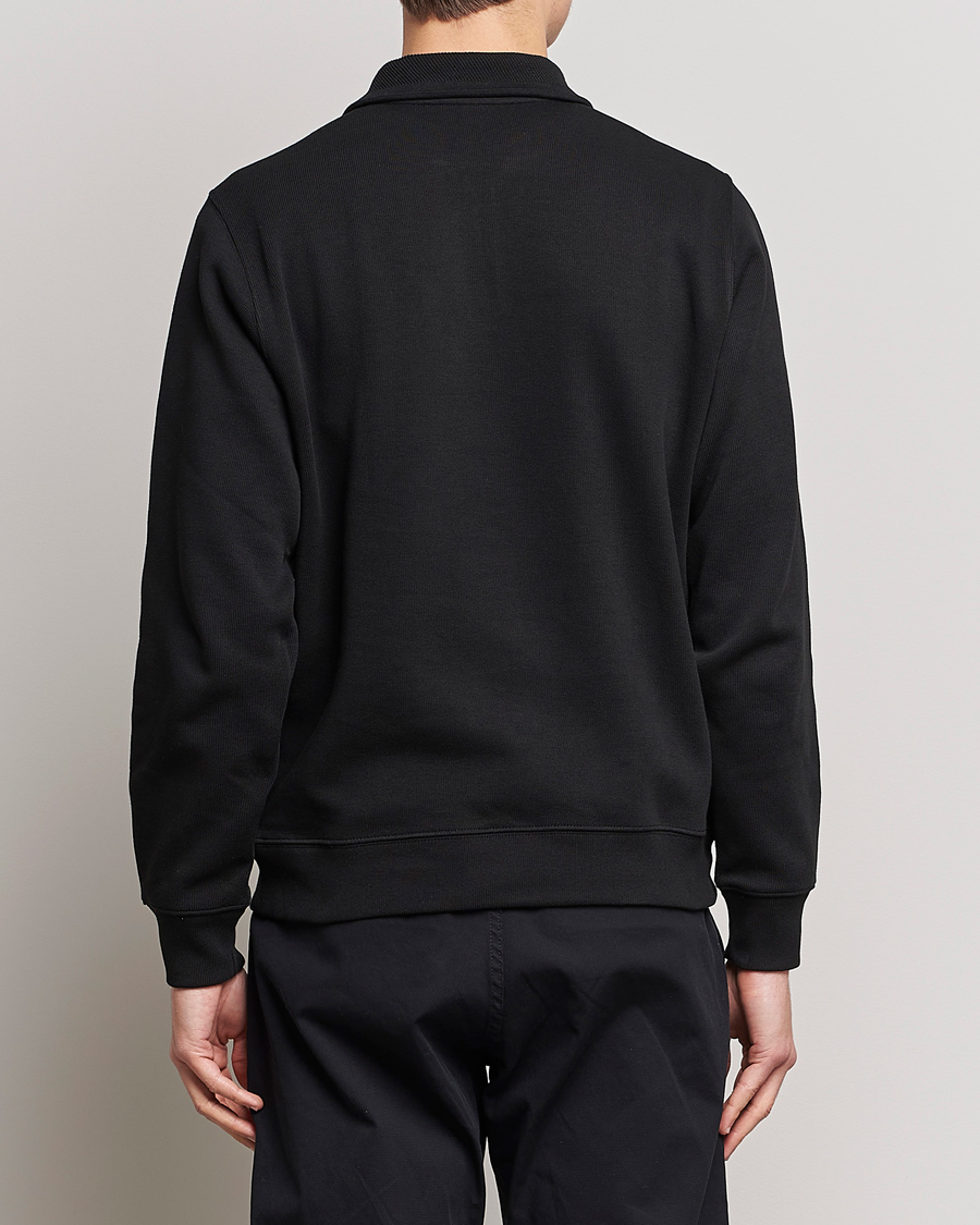 Heren | Truien | Lacoste | Rib Interlock Half Zip Black