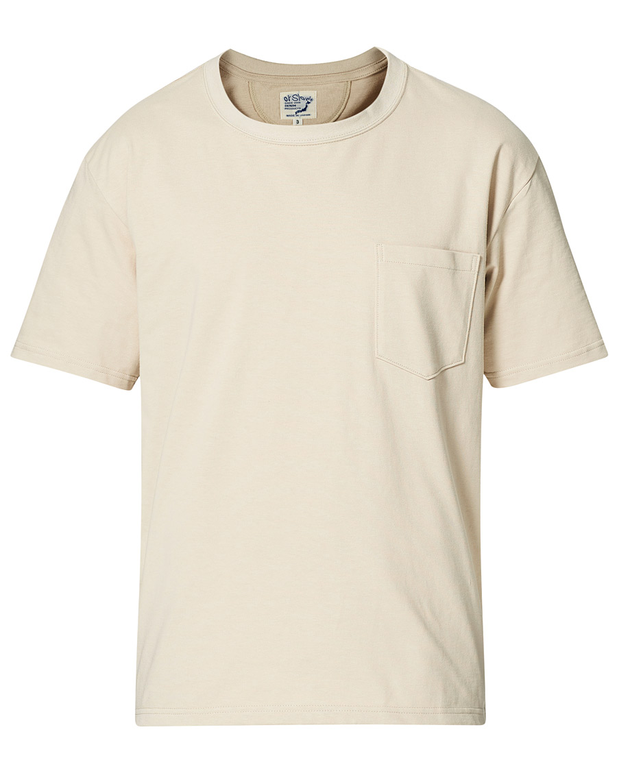 Homme | T-shirts | orSlow | Military Pocket Tee Beige