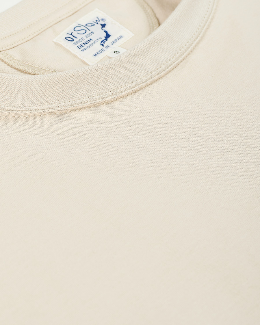 Homme | T-shirts | orSlow | Military Pocket Tee Beige