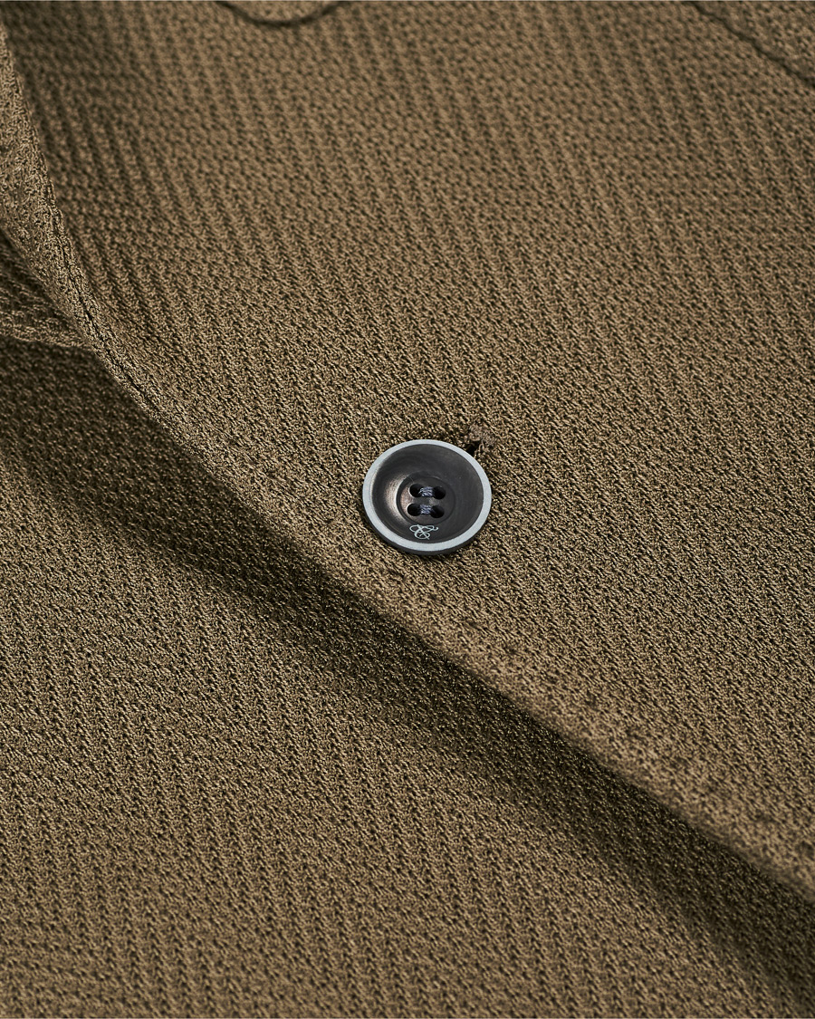 Homme | Blazers | Canali | Textured Cotton Jersey Blazer Olive