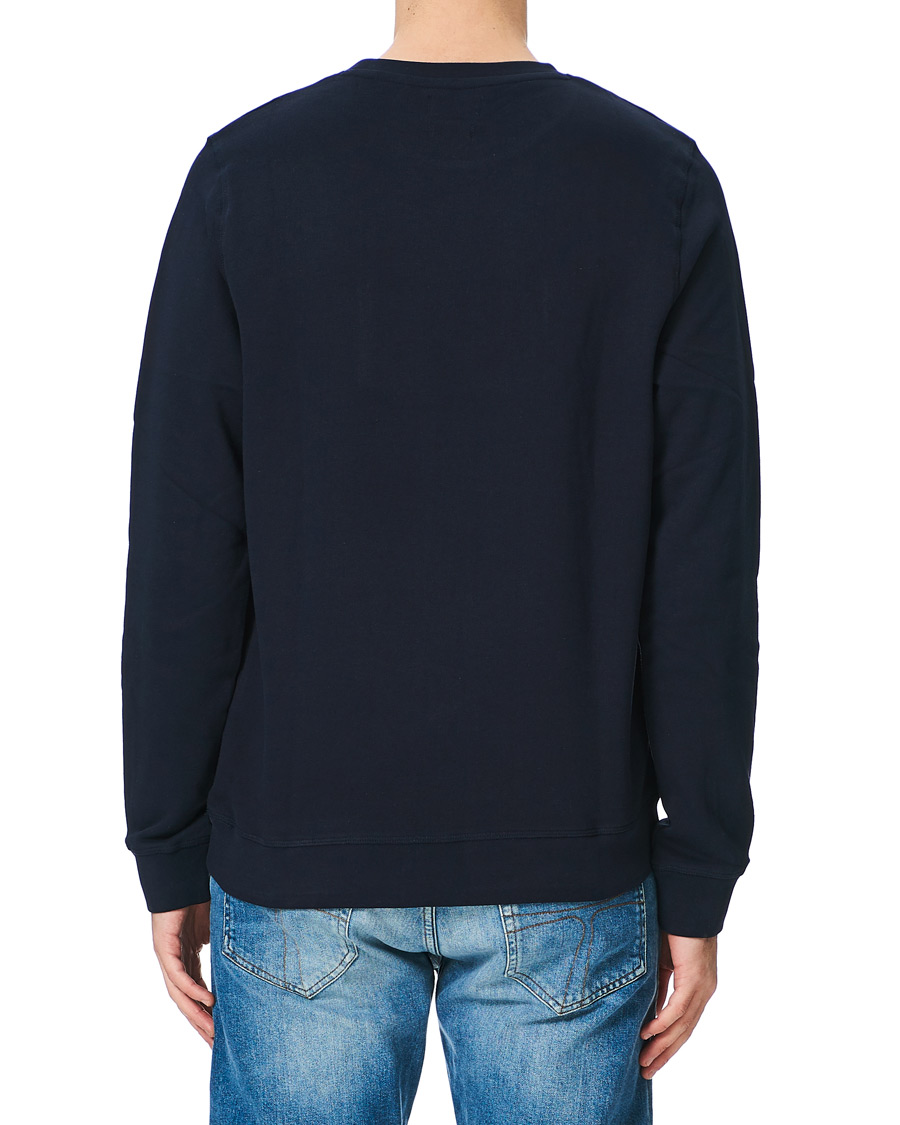 Heren | Truien | Lexington | Barry Cotton Flag Sweatshirt Dark Blue