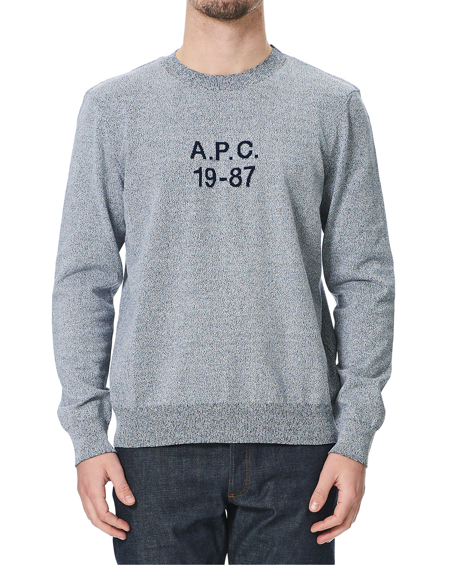 Homme | Pulls Et Tricots | A.P.C. | 1987 Pullover Steel Blue