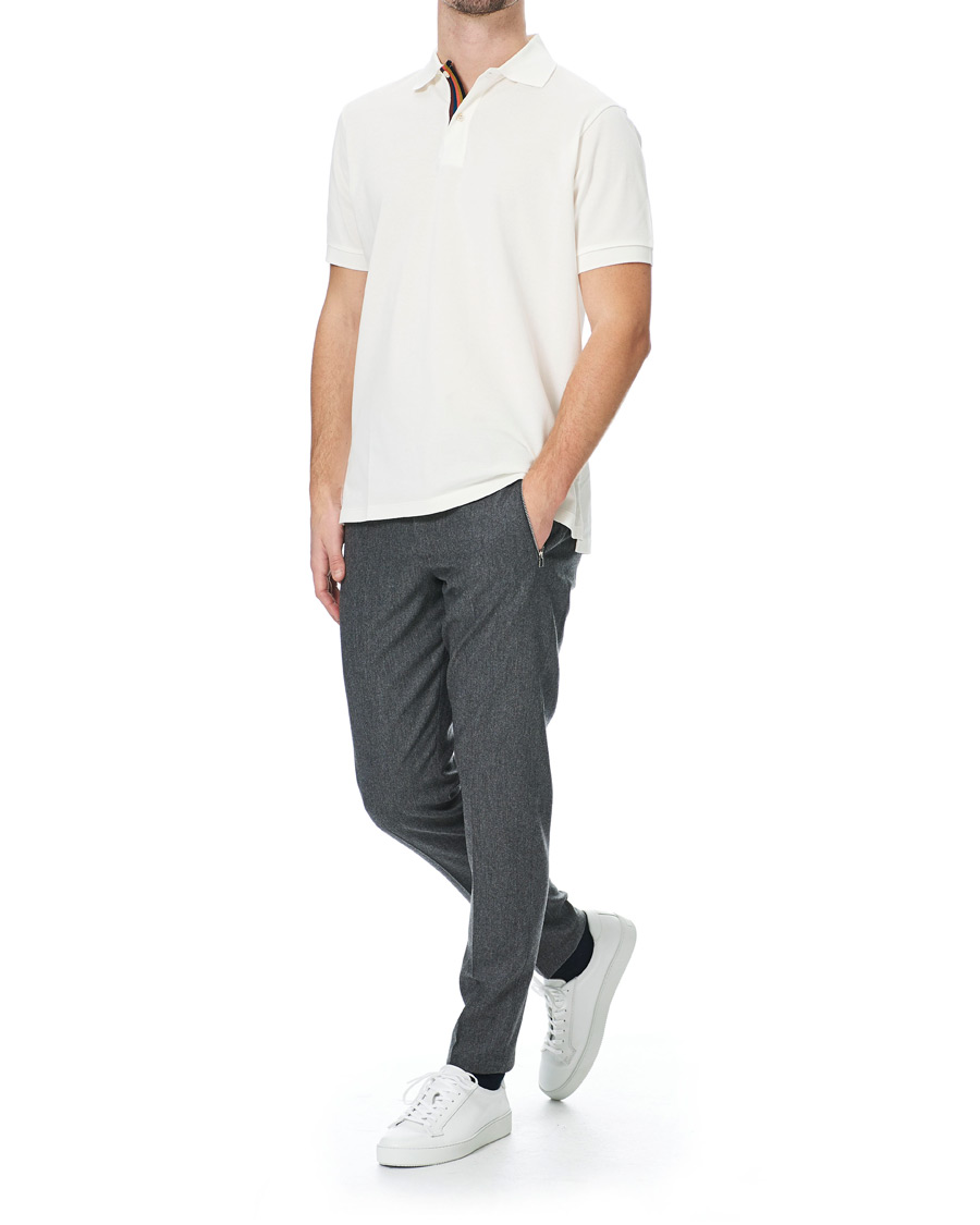 Homme | Polos | Paul Smith | Placket Stripe Polo White