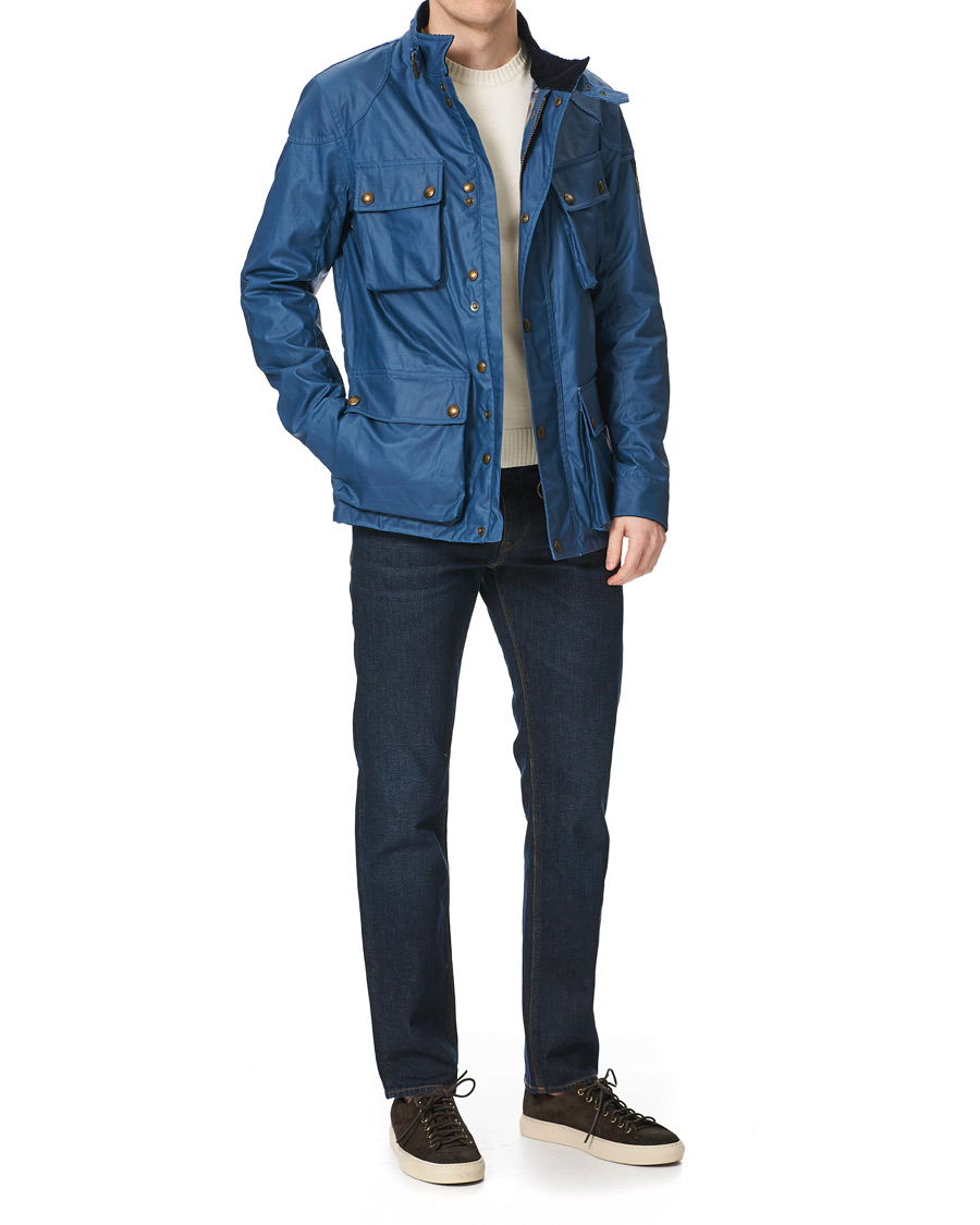 Homme | Manteaux Et Vestes | Belstaff | Fieldmaster Waxed Jacket Airforce Blue