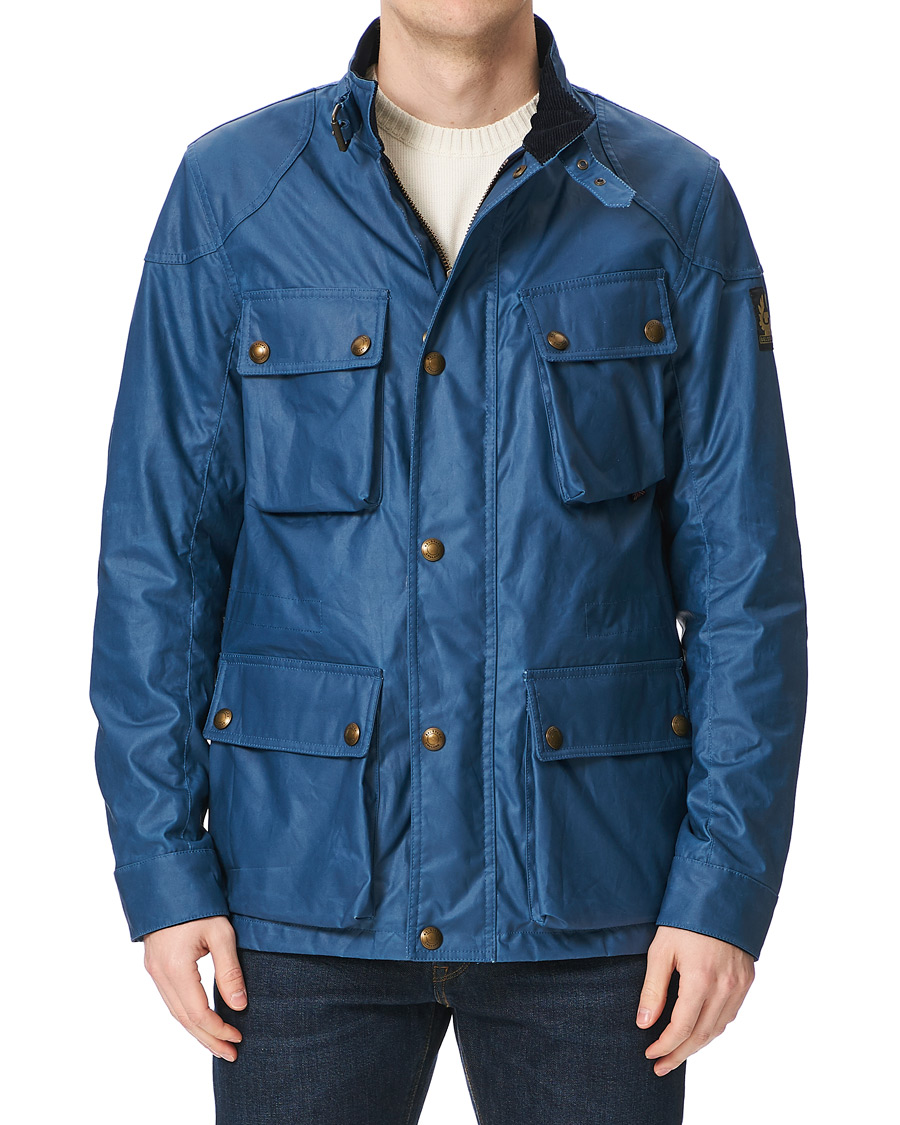 Homme | Manteaux Et Vestes | Belstaff | Fieldmaster Waxed Jacket Airforce Blue