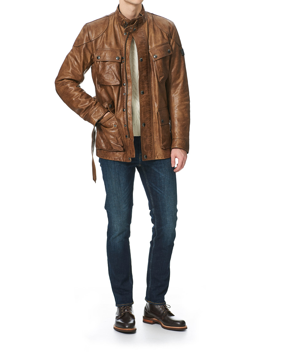 Homme | Manteaux Et Vestes | Belstaff | Trialmaster Panther 2.0 Leather Jacket Burnished Gold