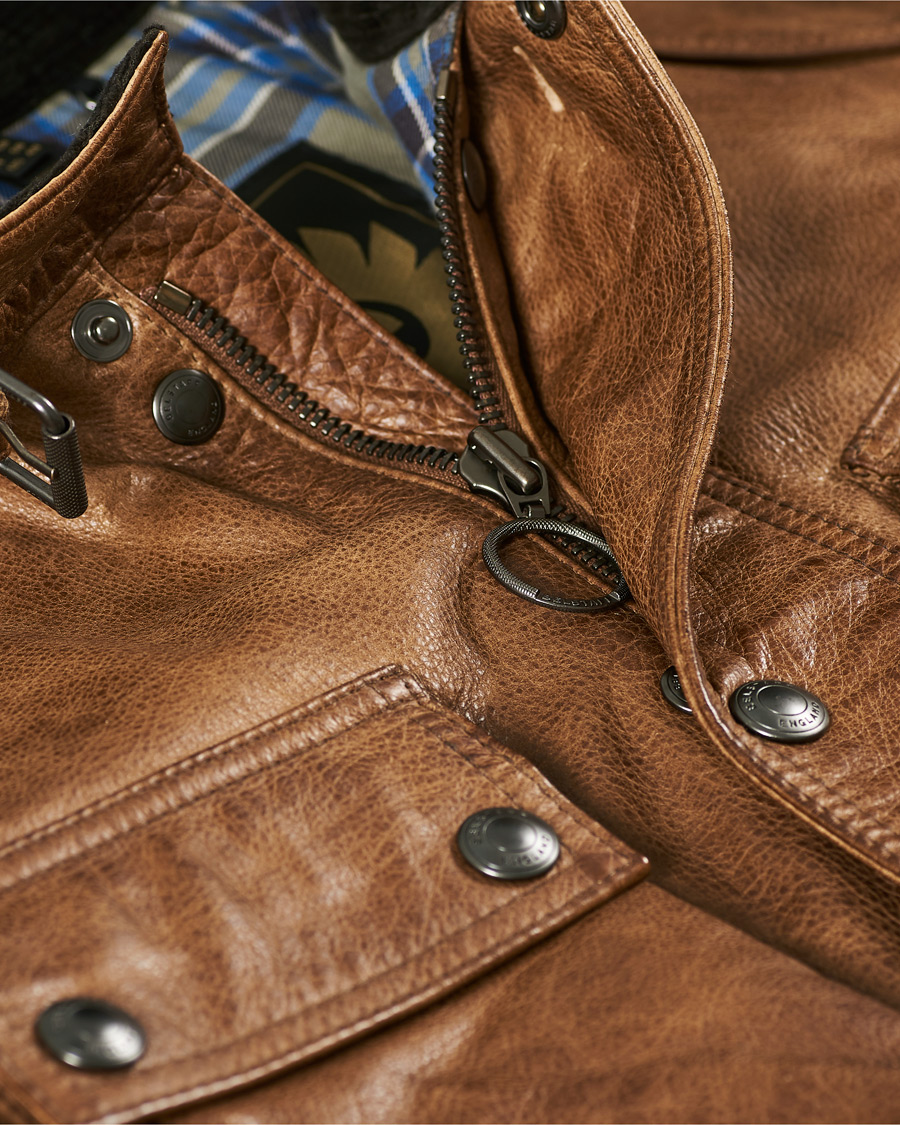 Homme | Manteaux Et Vestes | Belstaff | Trialmaster Panther 2.0 Leather Jacket Burnished Gold