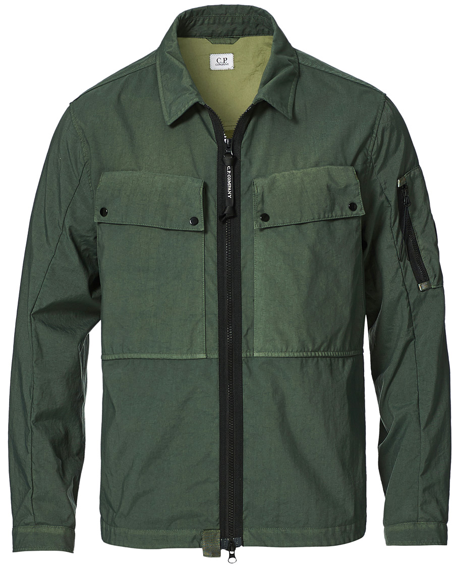 Homme | Chemises | C.P. Company | Taylon P Garment Dyed Shirt Jacket Green
