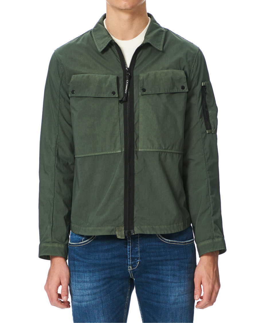 Homme | Chemises | C.P. Company | Taylon P Garment Dyed Shirt Jacket Green