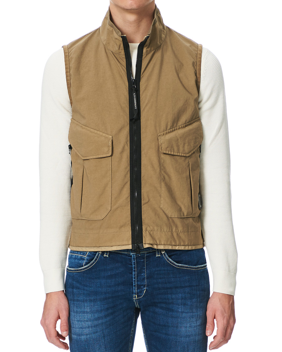 Homme | Manteaux Et Vestes | C.P. Company | Taylon P Lens Vest Sand