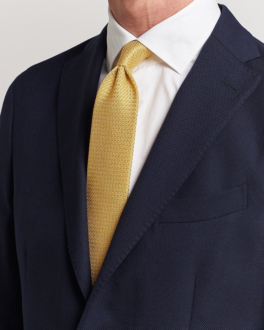 Homme | Amanda Christensen Silk Grenadine 8 cm Tie Lemon | Amanda Christensen | Silk Grenadine 8 cm Tie Lemon