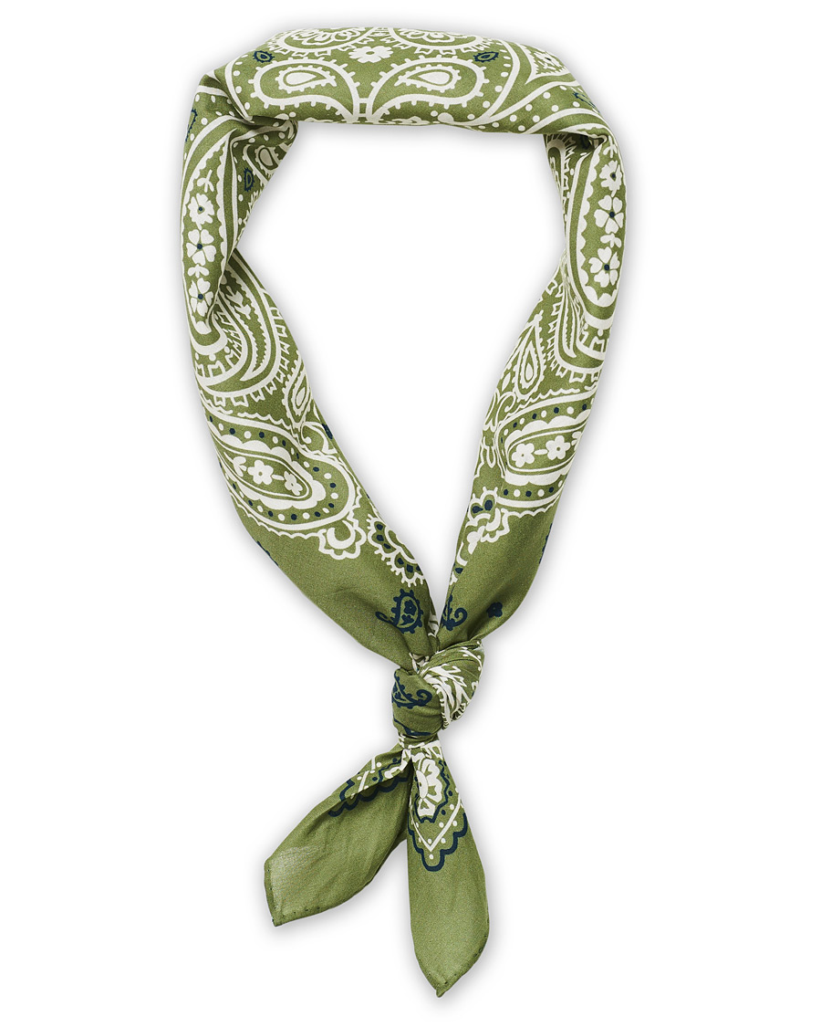 Homme | Amanda Christensen Cotton Printed Bandana Green | Amanda Christensen | Cotton Printed Bandana Green