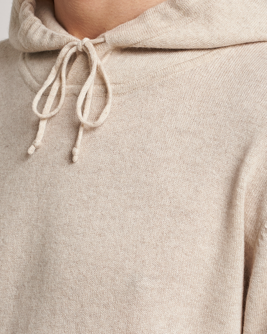 Heren | Truien | People's Republic of Cashmere | Cashmere Hoodie Oatmilk