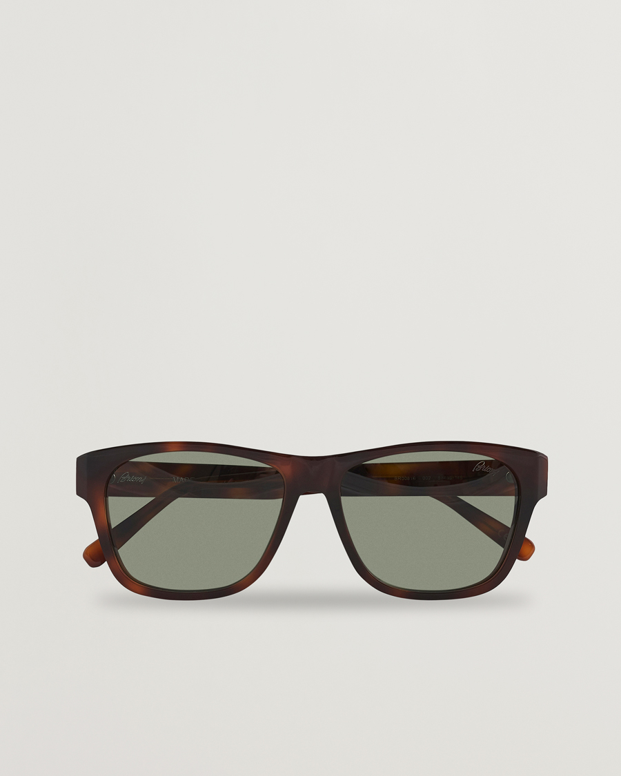 Homme | Brioni BR0081S Sunglasses Havana/Green | Brioni | BR0081S Sunglasses Havana/Green
