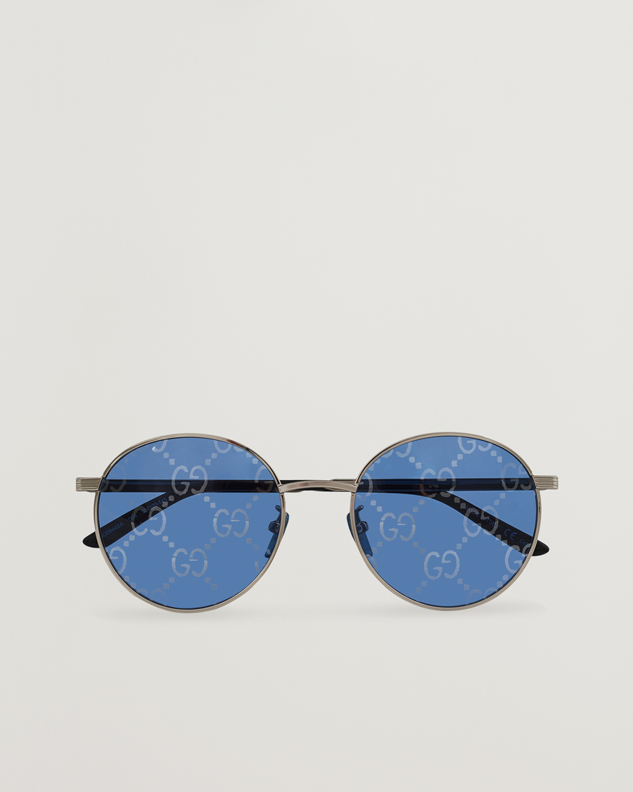 Homme | Gucci GG0944SA Sunglasses Silver/Blue | Gucci | GG0944SA Sunglasses Silver/Blue