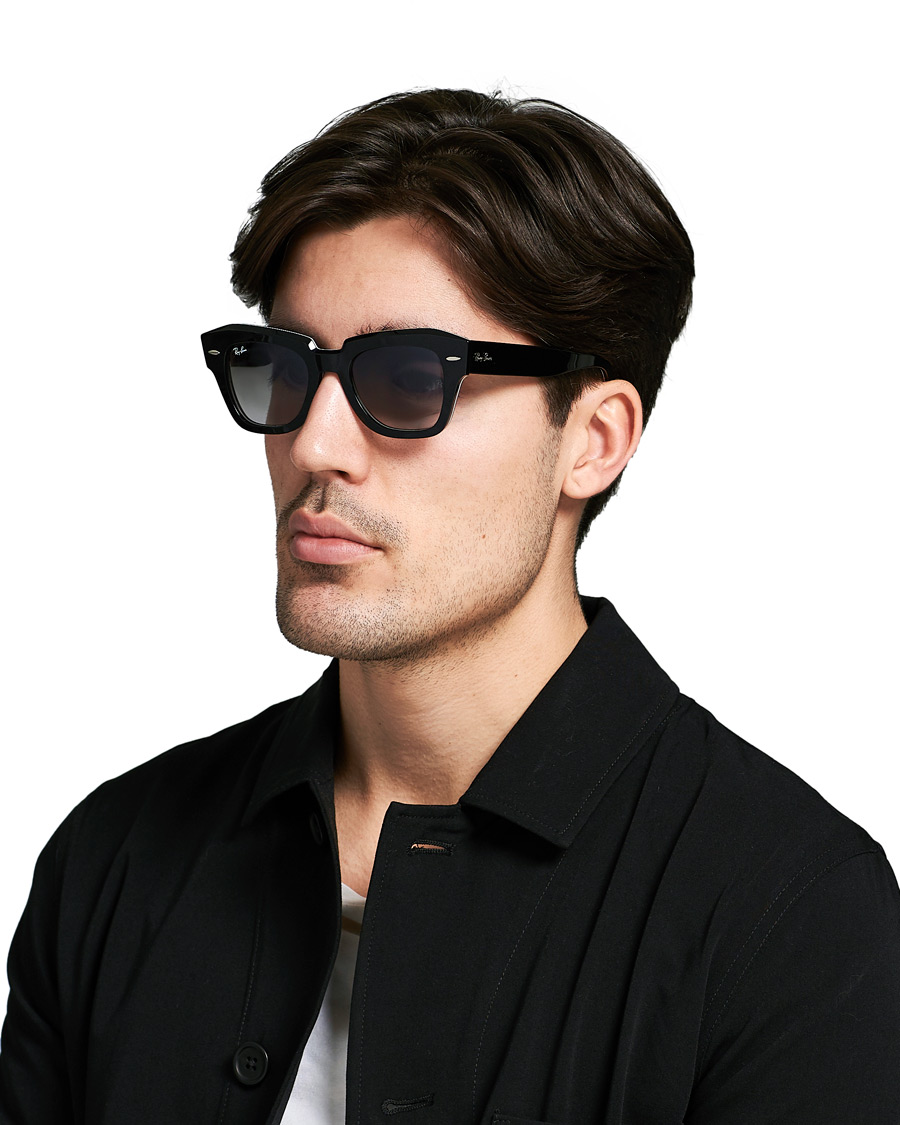 Homme | Ray-Ban RB2186 State Street Sunglasses Black | Ray-Ban | RB2186 State Street Sunglasses Black