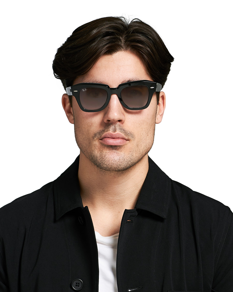 Homme | Ray-Ban RB2186 State Street Sunglasses Black | Ray-Ban | RB2186 State Street Sunglasses Black