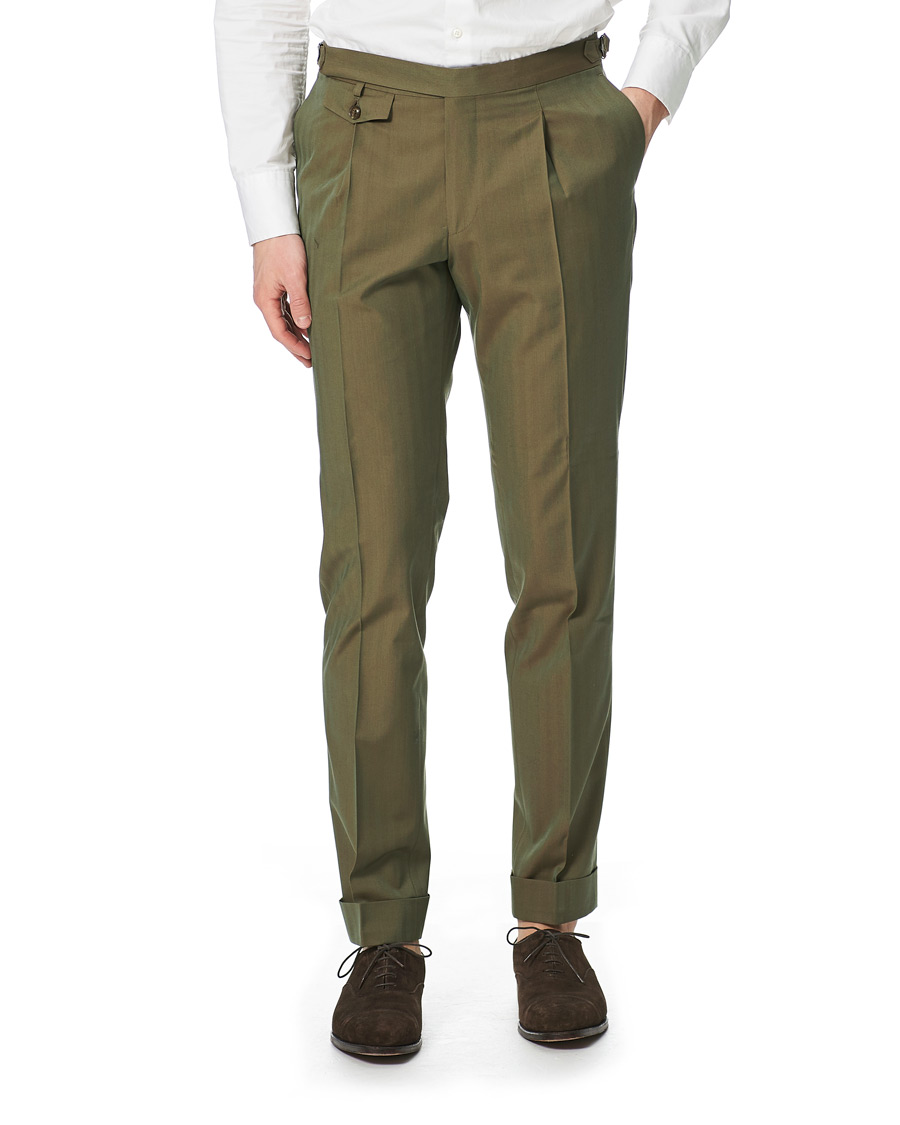 Heren | Broeken | Morris Heritage | Jason Havana Solaro Suit Trousers Olive
