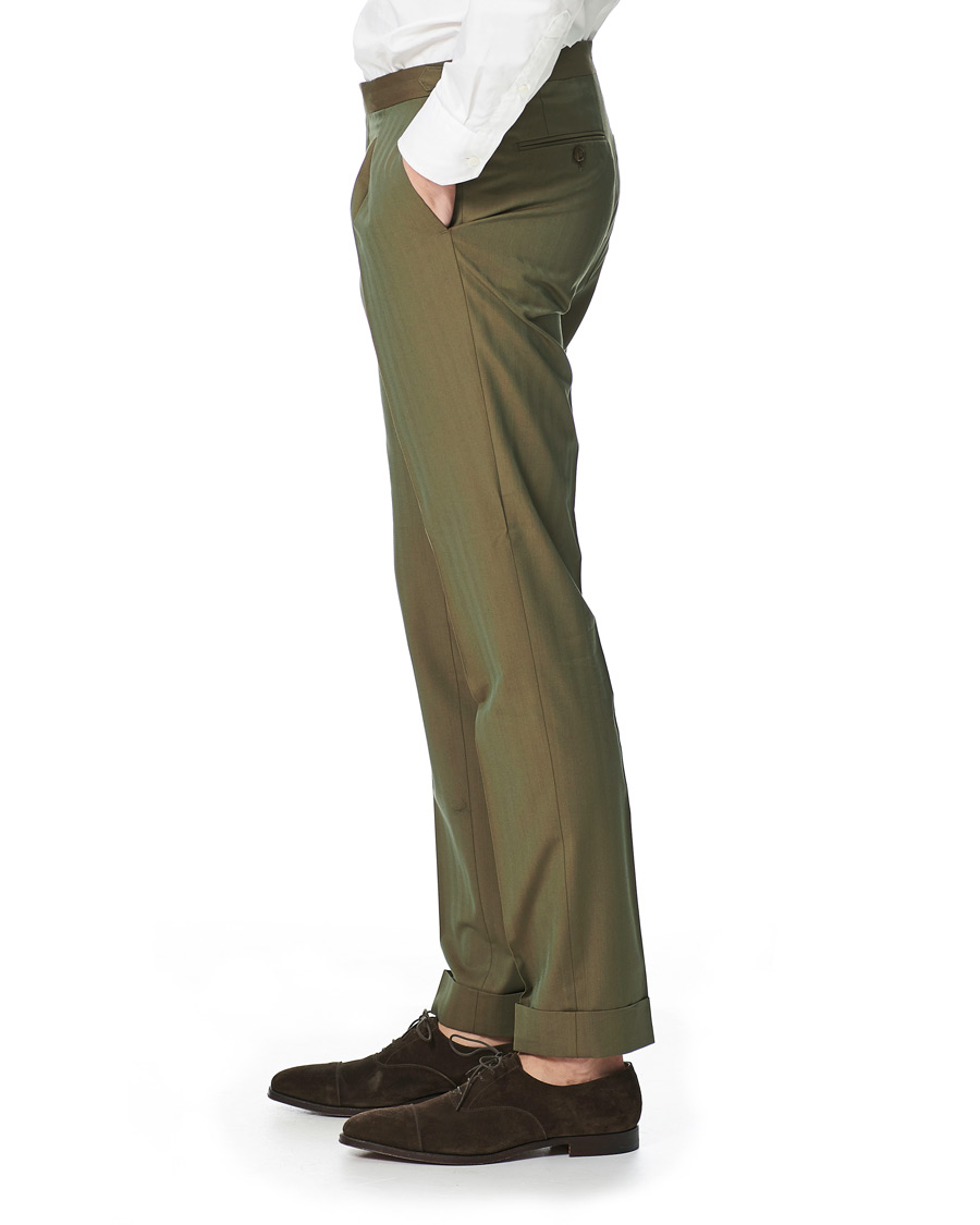 Heren | Broeken | Morris Heritage | Jason Havana Solaro Suit Trousers Olive