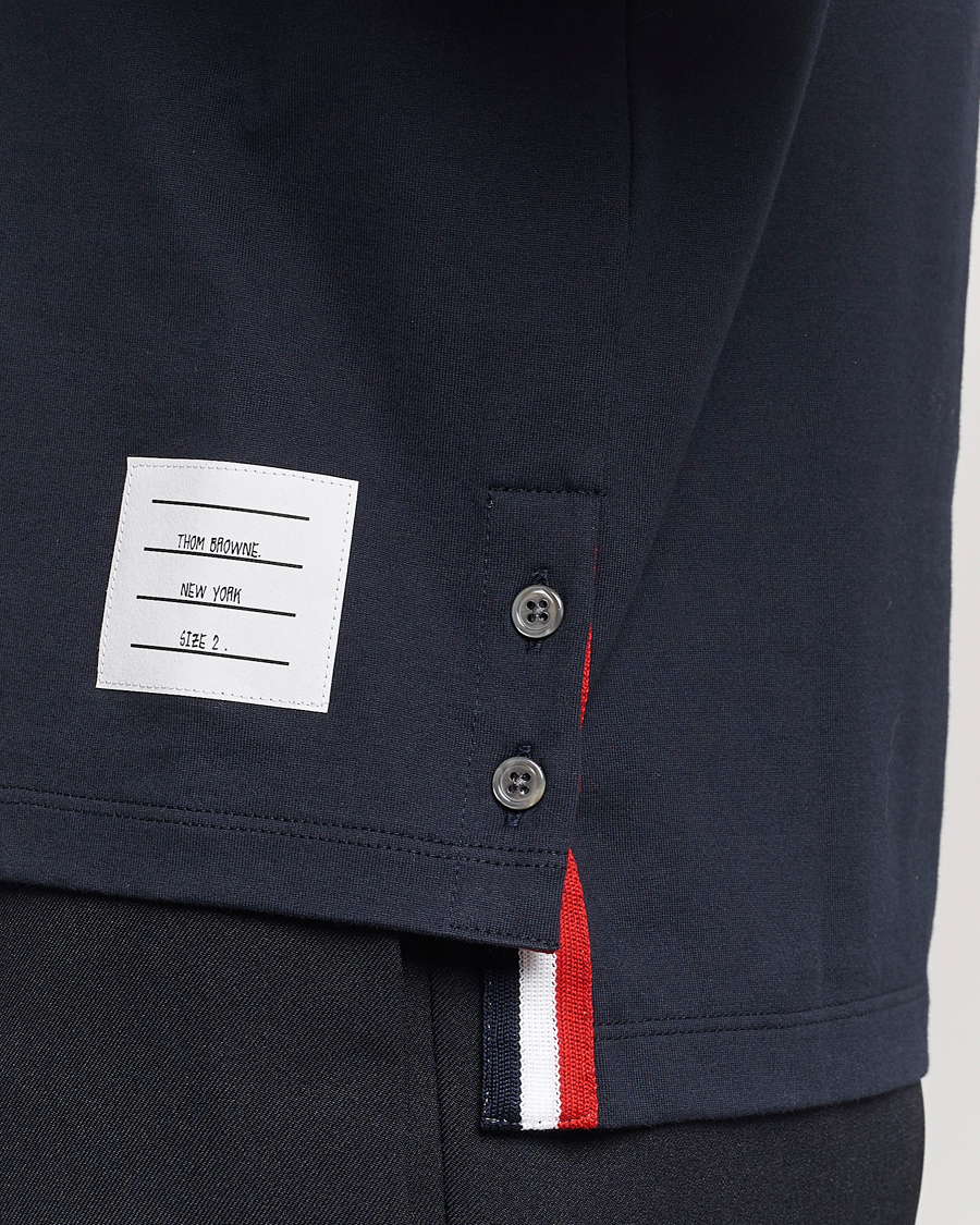 Homme | T-shirts | Thom Browne | Short Sleeve Pocket T-Shirt Navy