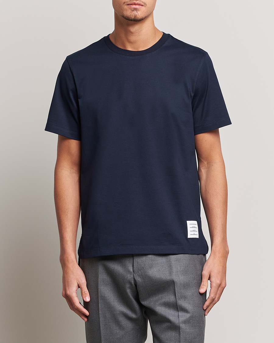 Heren | T-shirts | Thom Browne | Relaxed Fit T-Shirt Navy