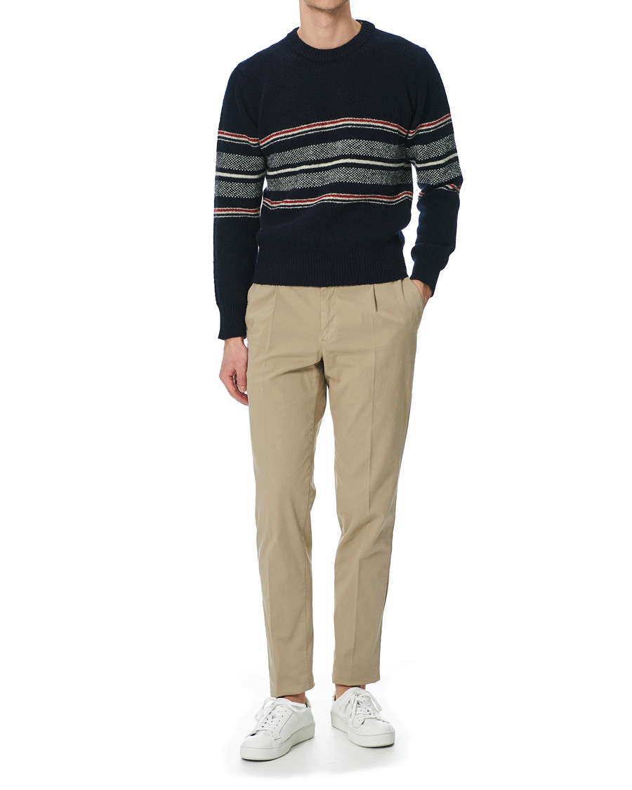 Homme | Pulls Et Tricots | Thom Browne | Birdseye Jacquard Sweater Navy